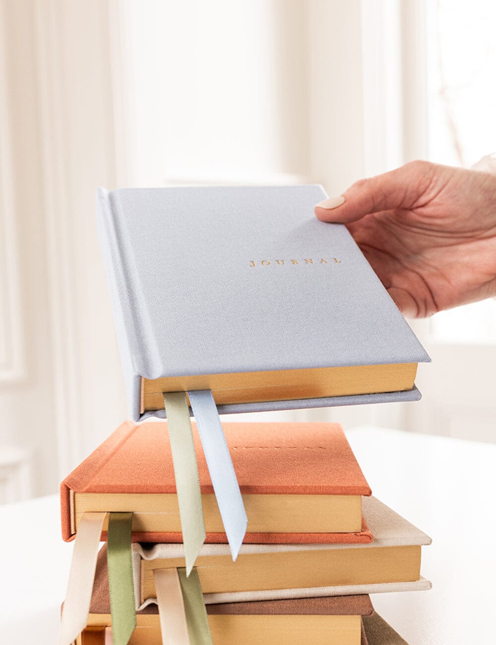 Gift Set - Linen Pocket Journal - Luna Blue