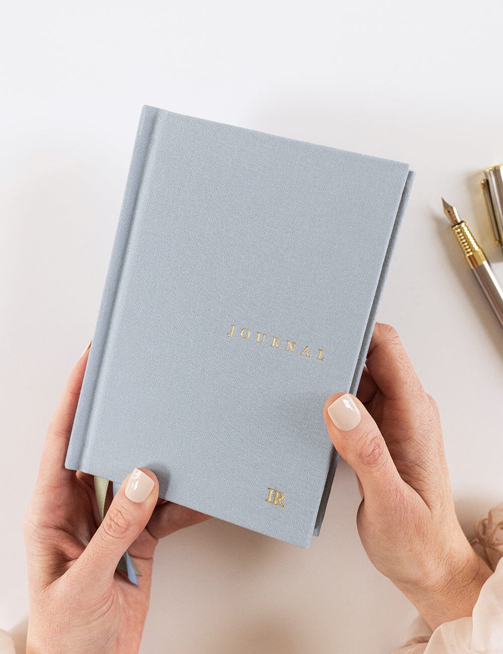 Gift Set - Linen Pocket Journal - Luna Blue