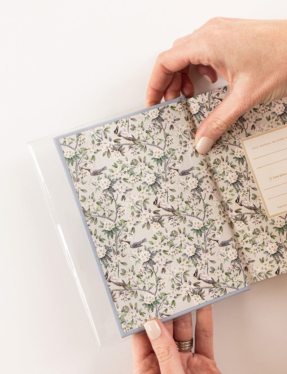 Linen Bound Pocket Journal - Luna Blue (Bullet)