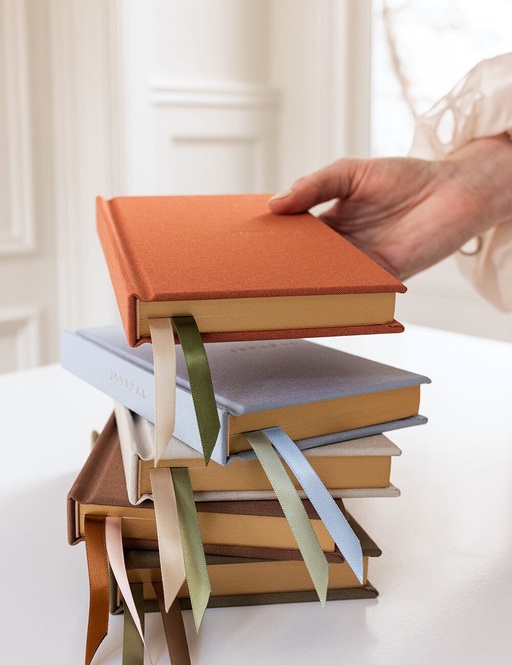 Gift Set - Linen Pocket Journal - Burnt Clay