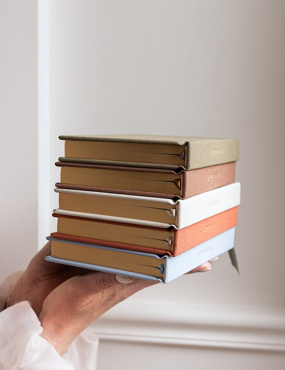 Linen Bound Pocket Journal - Burnt Clay (Blank)