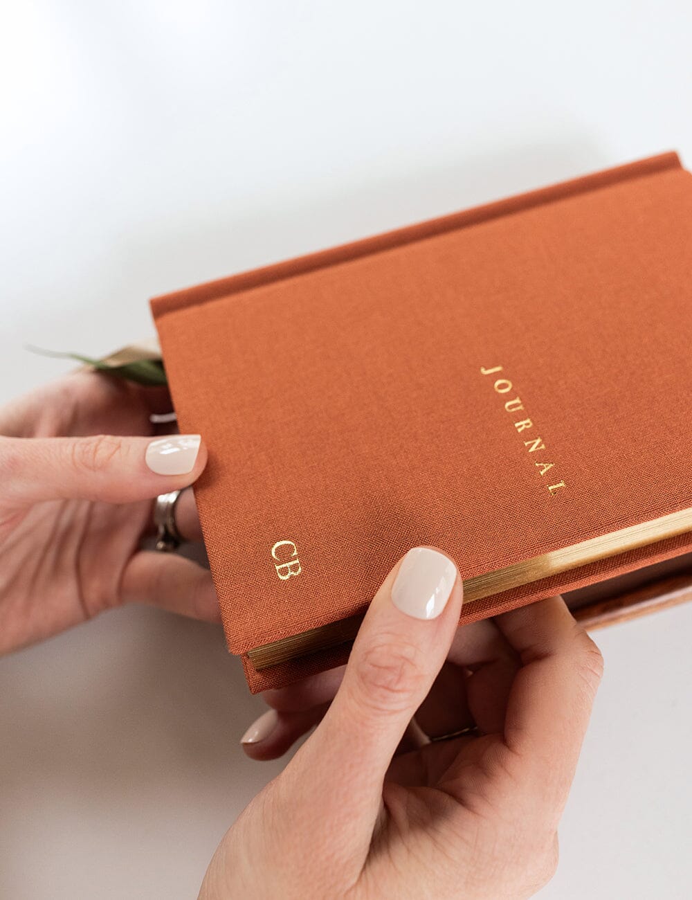 Gift Set - Linen Pocket Journal - Burnt Clay