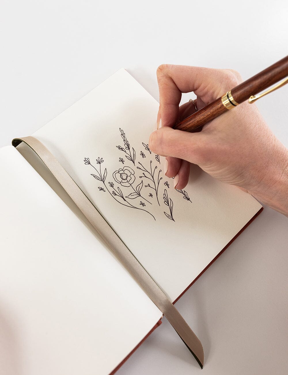 Gift Set - Linen Pocket Journal - Burnt Clay