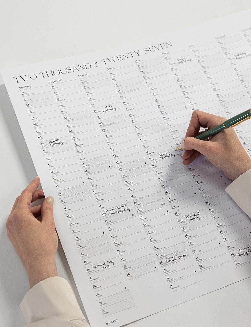 2027 Poster Wall Planner