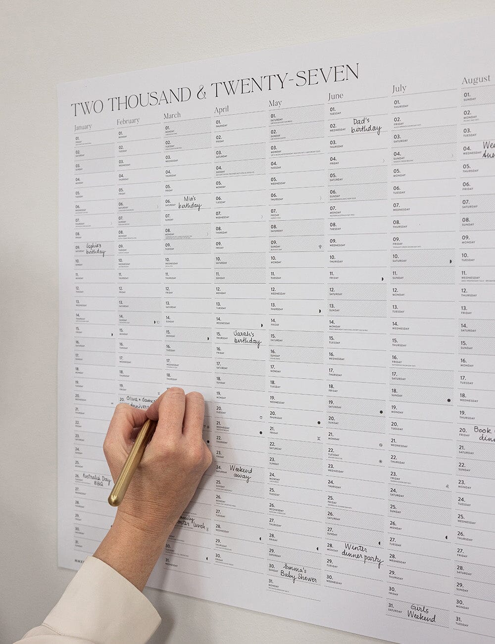 2027 Poster Wall Planner