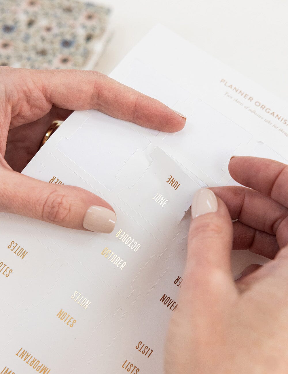 Planner Tab Stickers - White