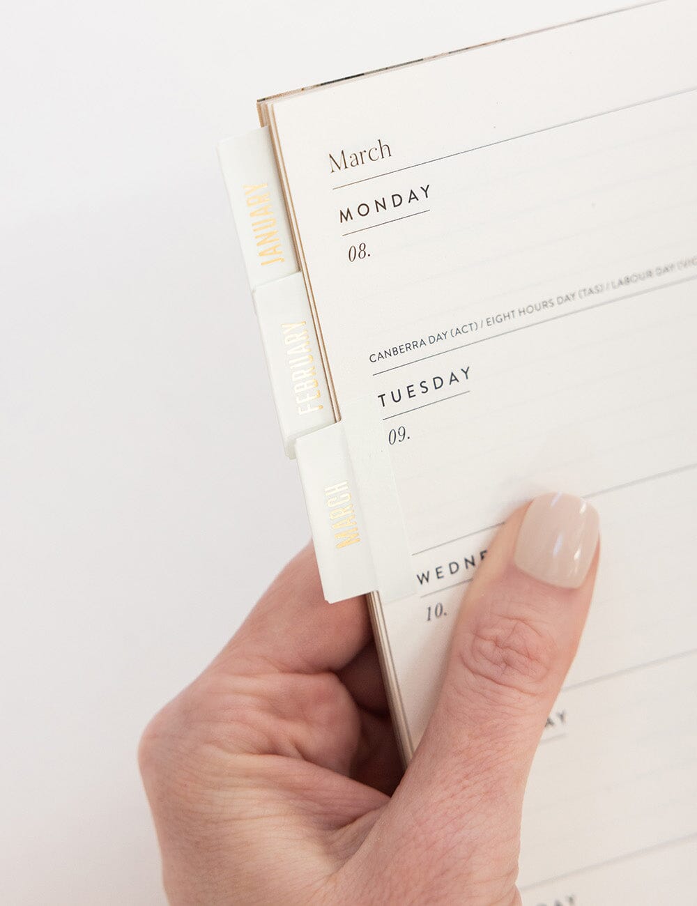 Planner Tab Stickers - White