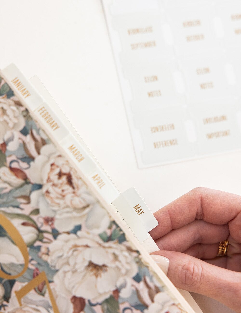 Planner Tab Stickers - White
