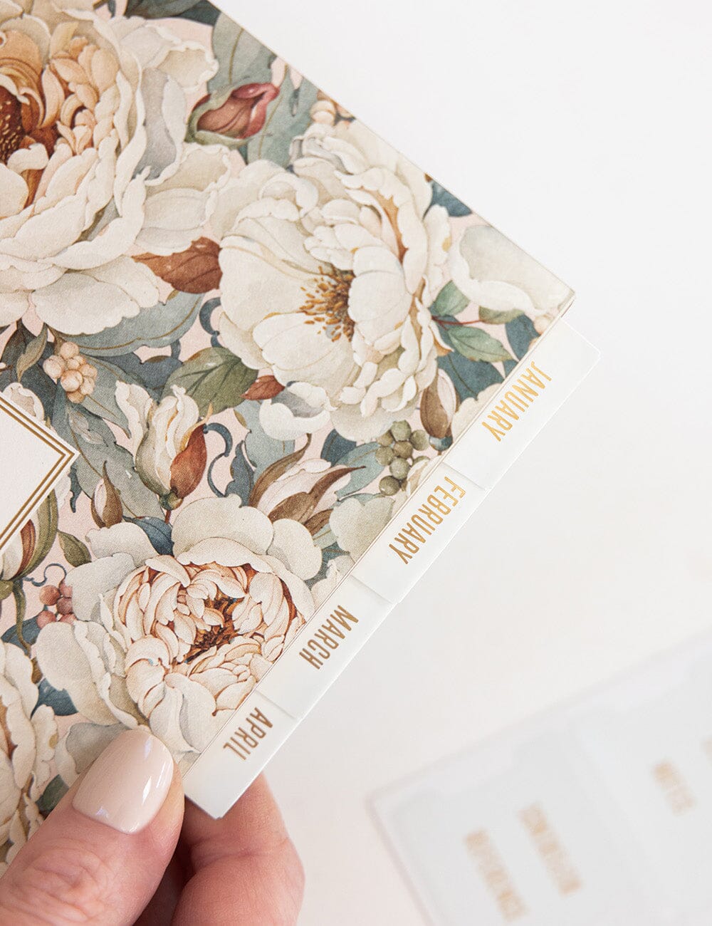 Planner Tab Stickers - White Stickers Bespoke Letterpress 