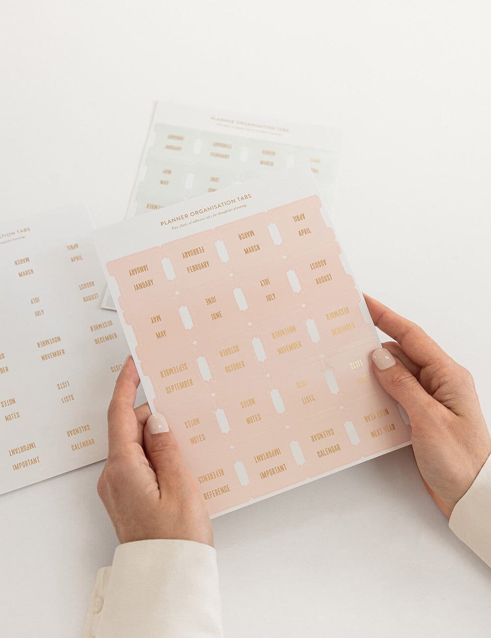 Planner Tab Stickers - Orchid Pink