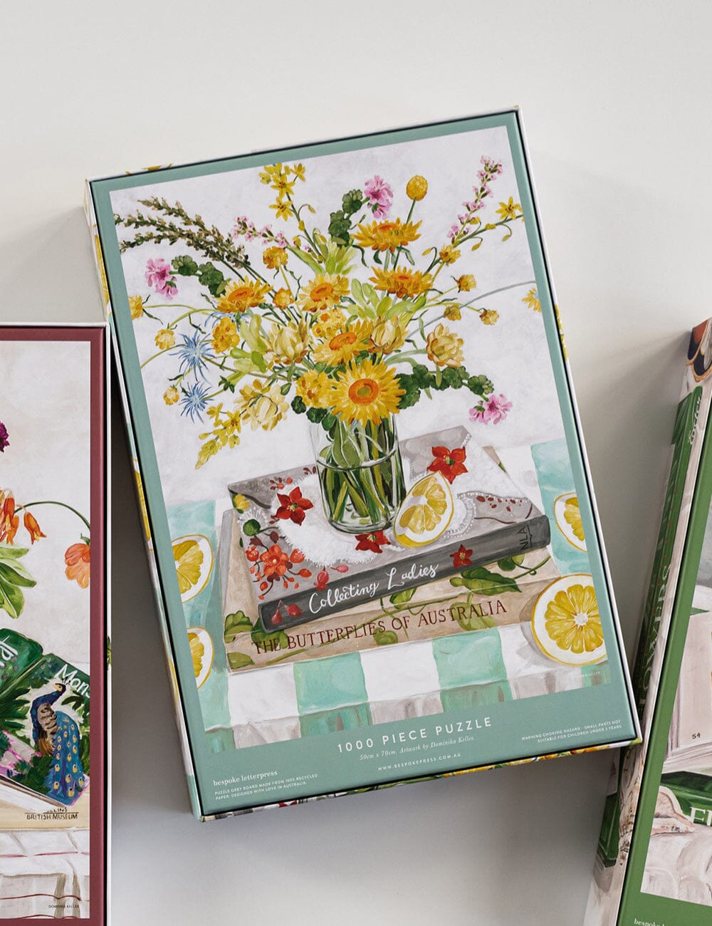Puzzle 1000 Pezzi Vintage Wildflowers – Fiori Di Campo Del Nord America Con Poster Descrittivo, 70x50 Cm, Per Adulti