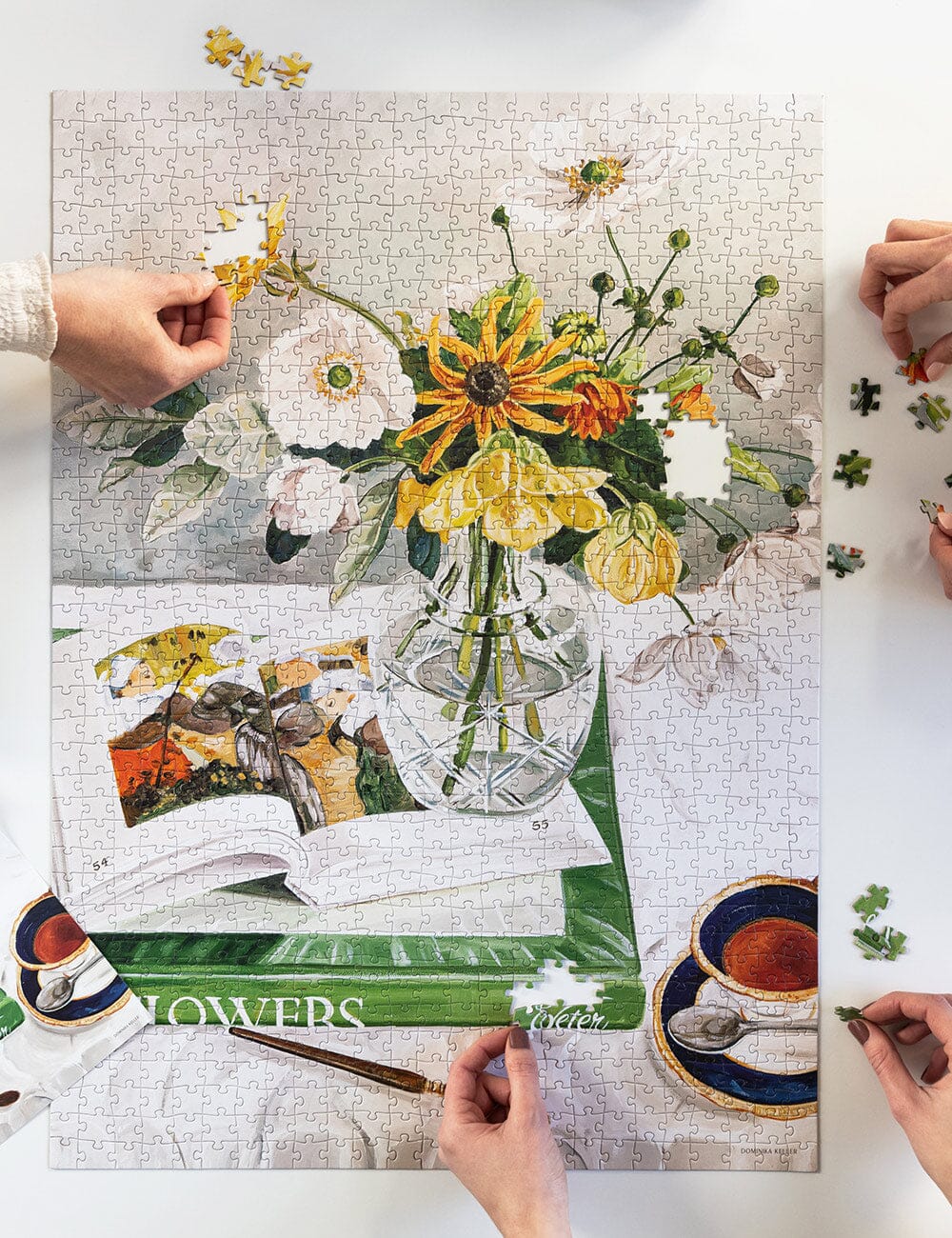 April Blooms 1000pc Puzzle puzzle Bespoke Letterpress 