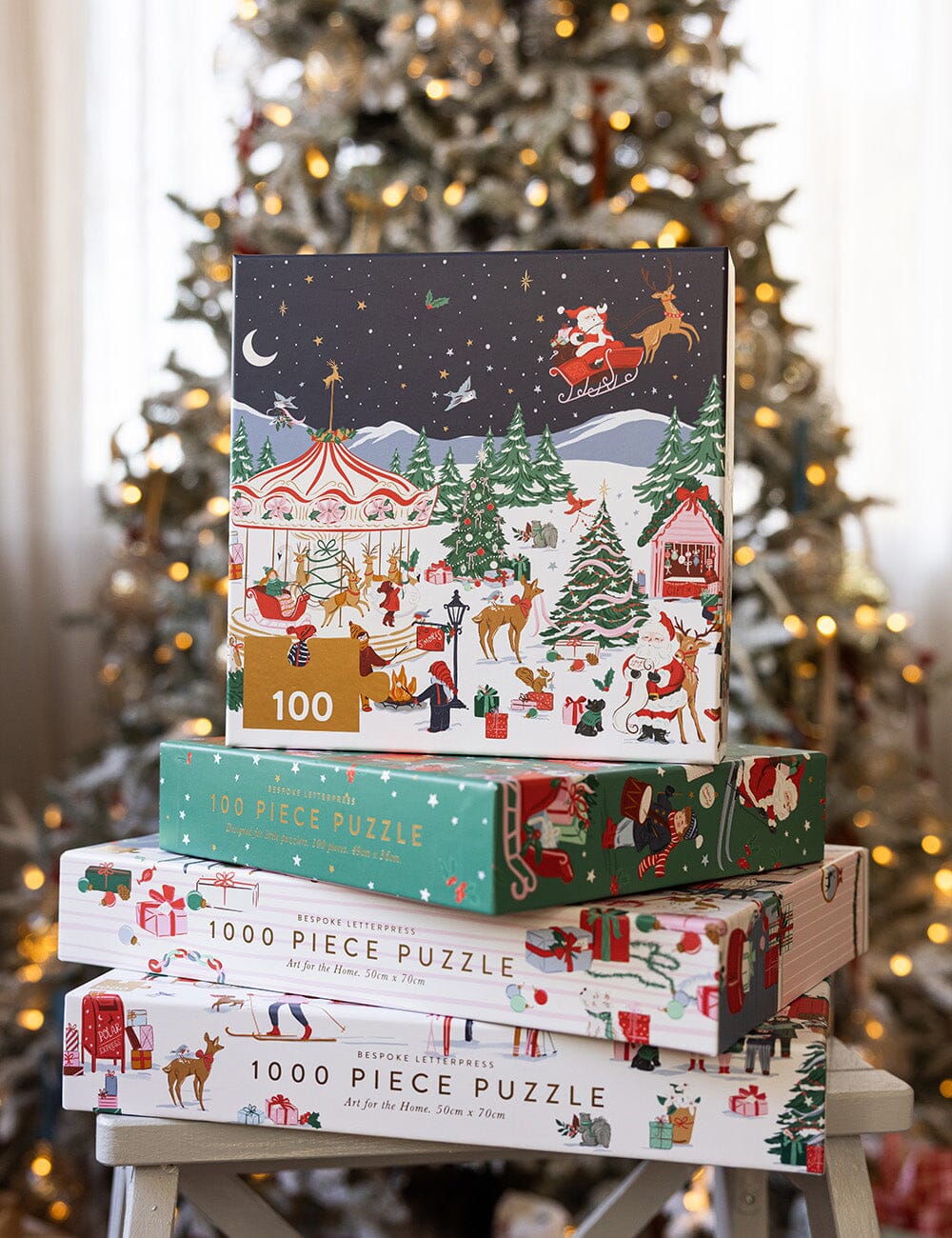 Christmas Carousel 100 Piece Kids Puzzle