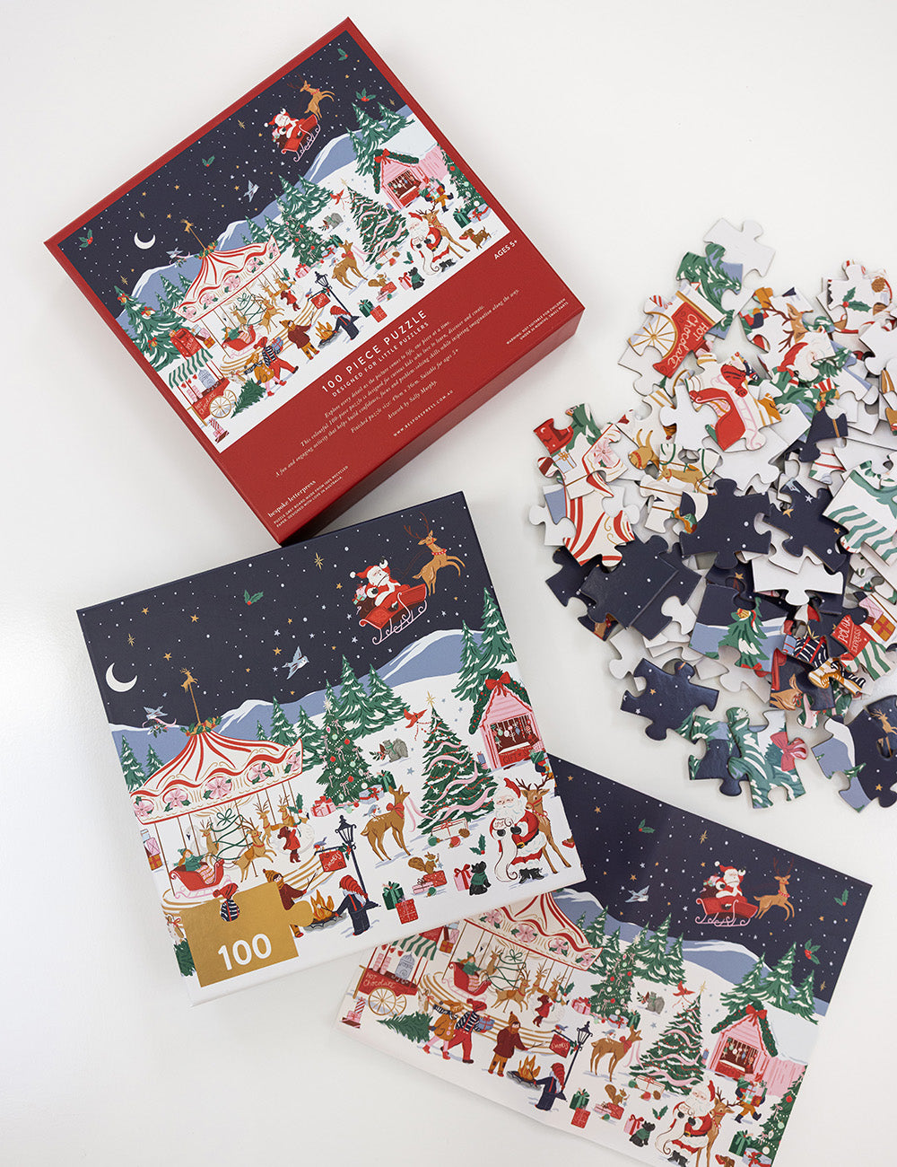 Christmas Carousel 100 Piece Kids Puzzle
