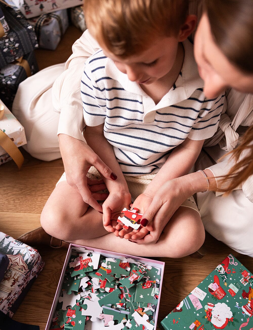 Christmas Santas 100 Piece Kids Puzzle