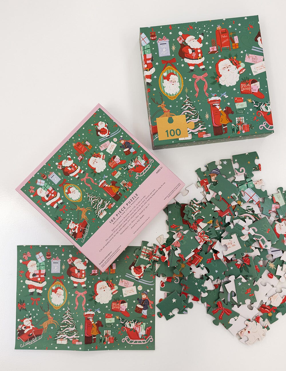Christmas Santas 100 Piece Kids Puzzle