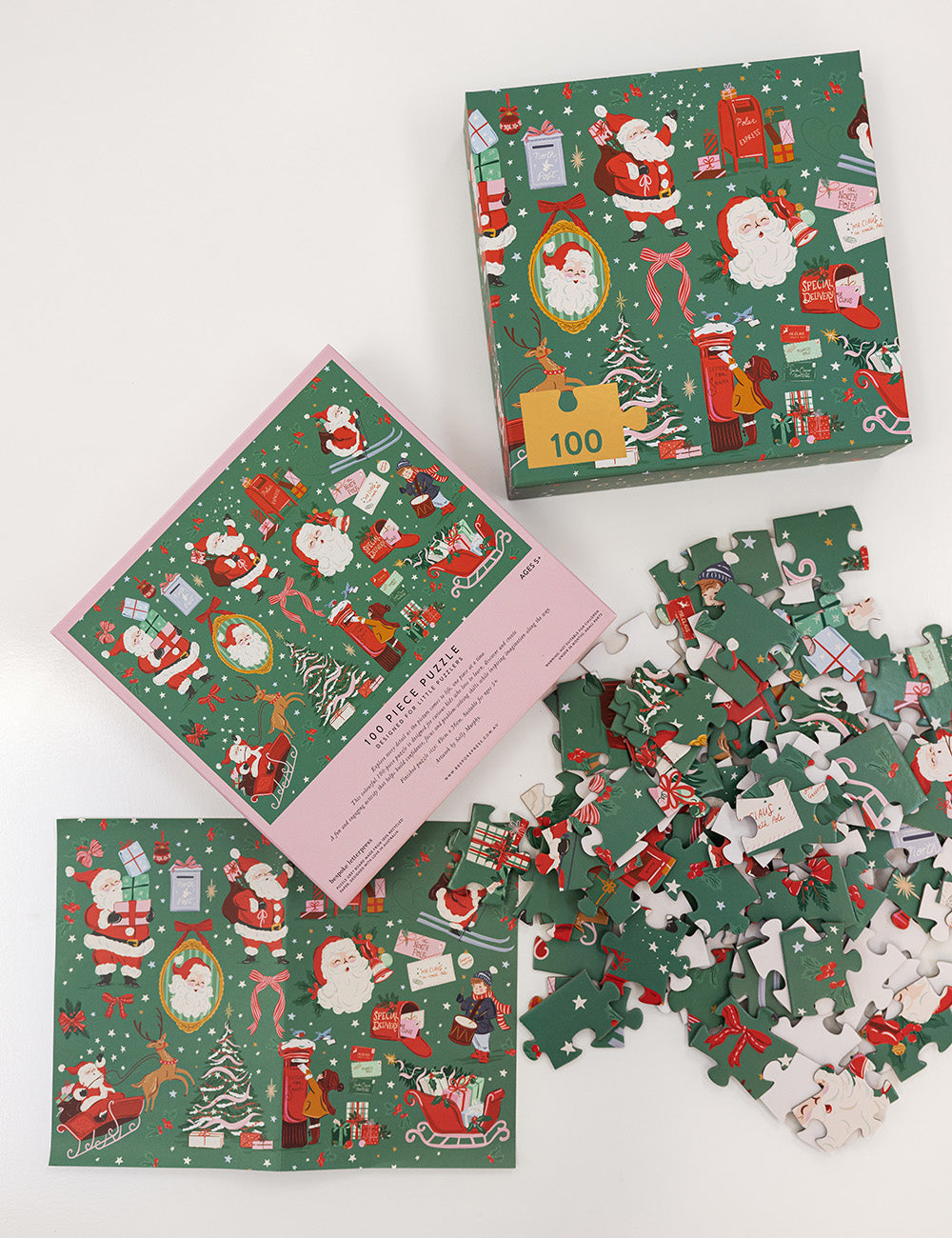 Christmas Santas 100 Piece Kids Puzzle
