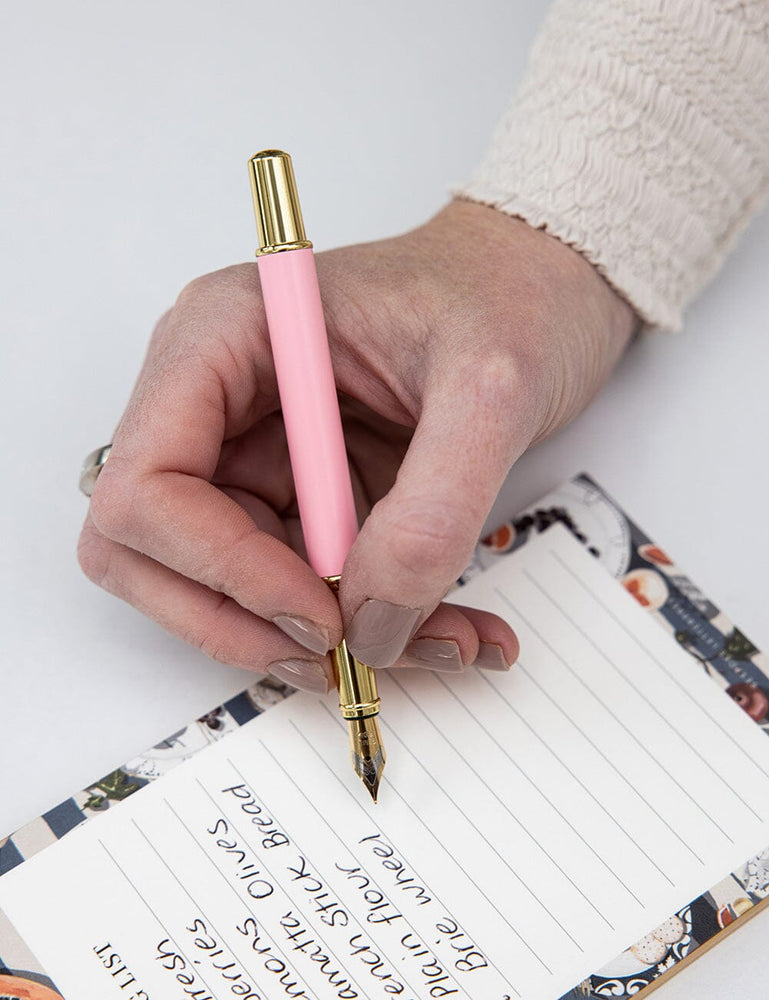 Pink Fountain Pen (Boxed) Desktop Stationery Bespoke Letterpress 