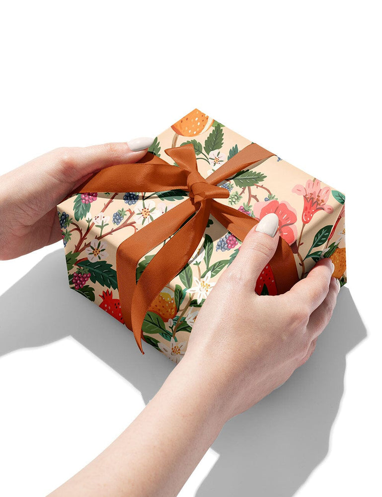 Gift Wrap Roll - Pomegranate Gift Wrapping Bespoke Letterpress 