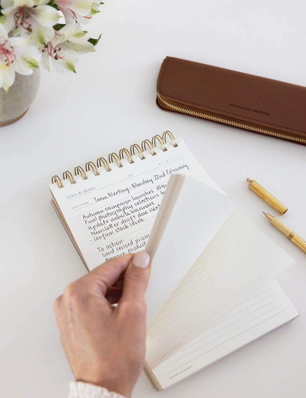 Notes and Memos Ringbound Notepad