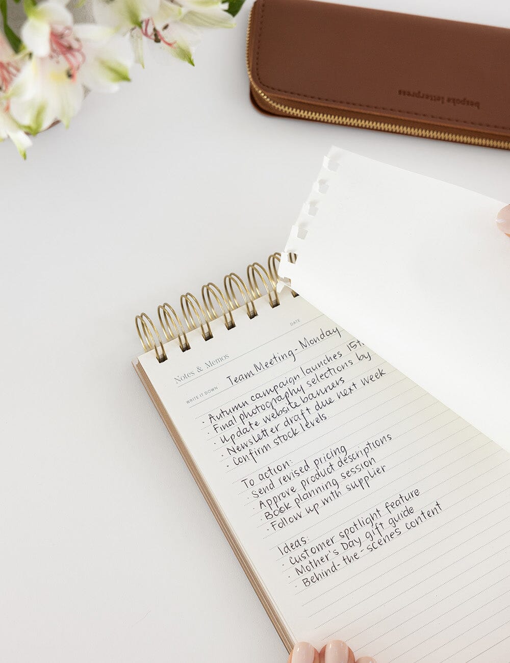 Notes and Memos Ringbound Notepad