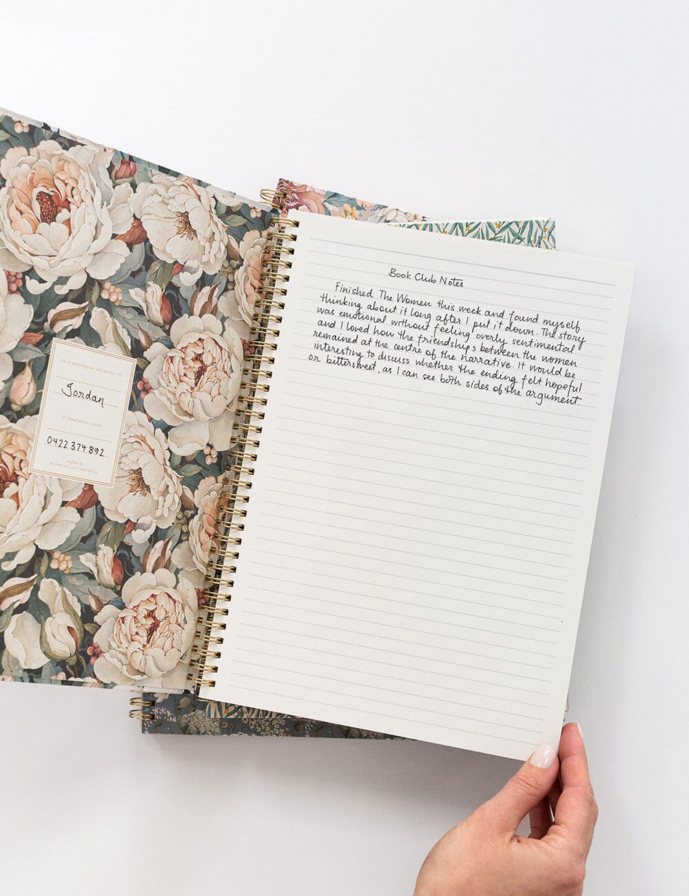 Ringbound A4 Notebook - Heritage Roses