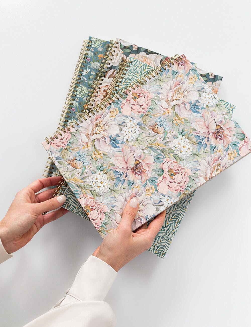 Ringbound A4 Notebook - Regency Blooms