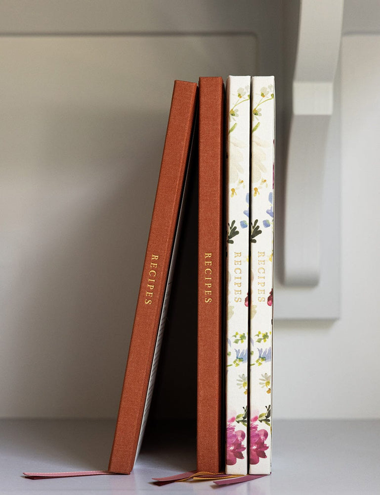 Heirloom Recipe Book Journal - Ranunculus Recipe Book Bespoke Letterpress 