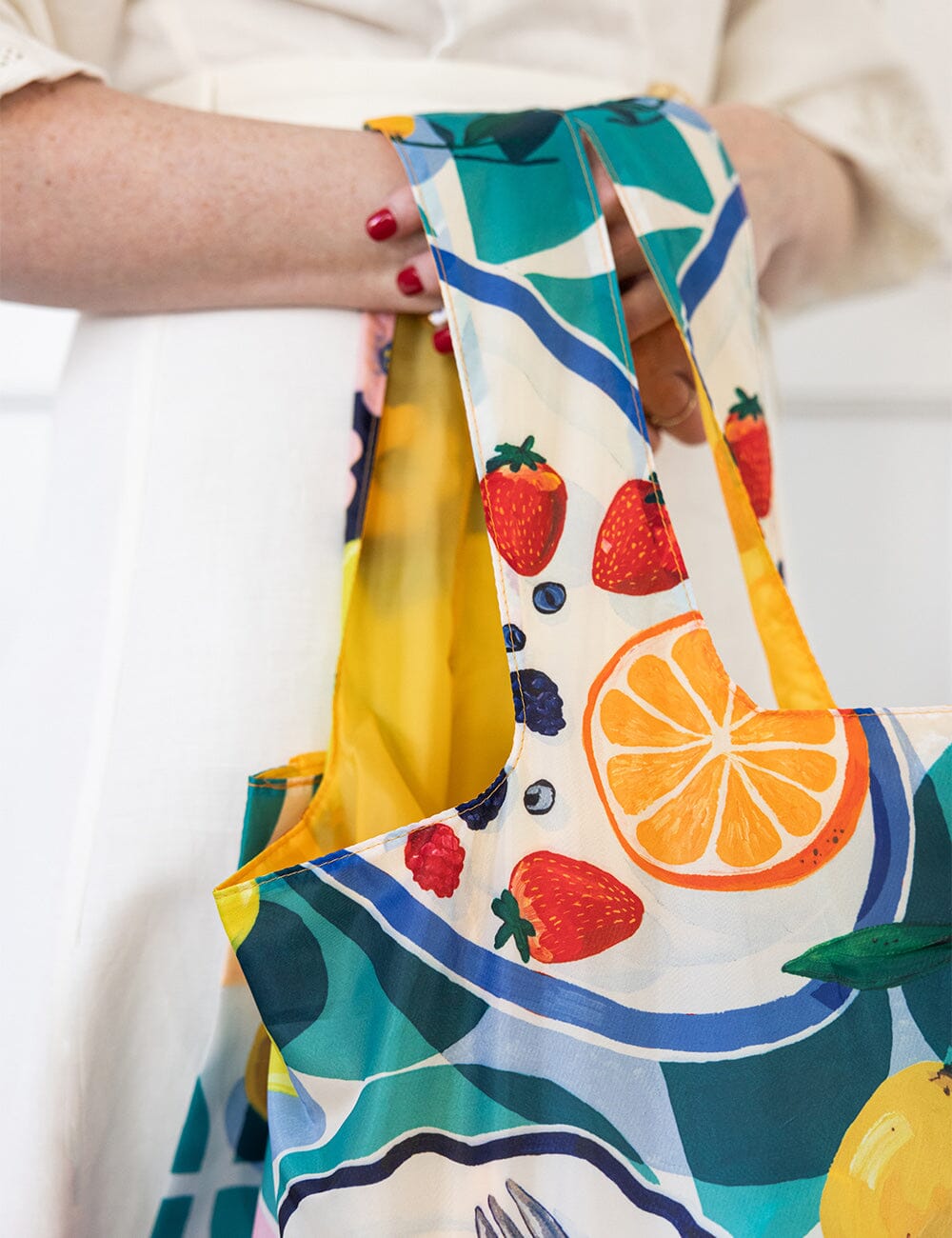 Lemon Tart & Berries - Reusable Large Shopping Bag