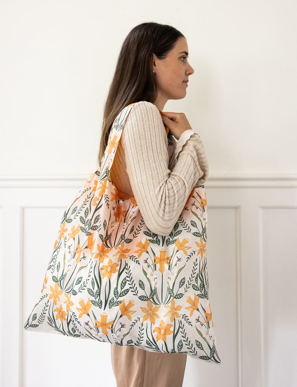 Daffodil - Reusable Large Shopping Bag Shopping Bag Bespoke Letterpress 