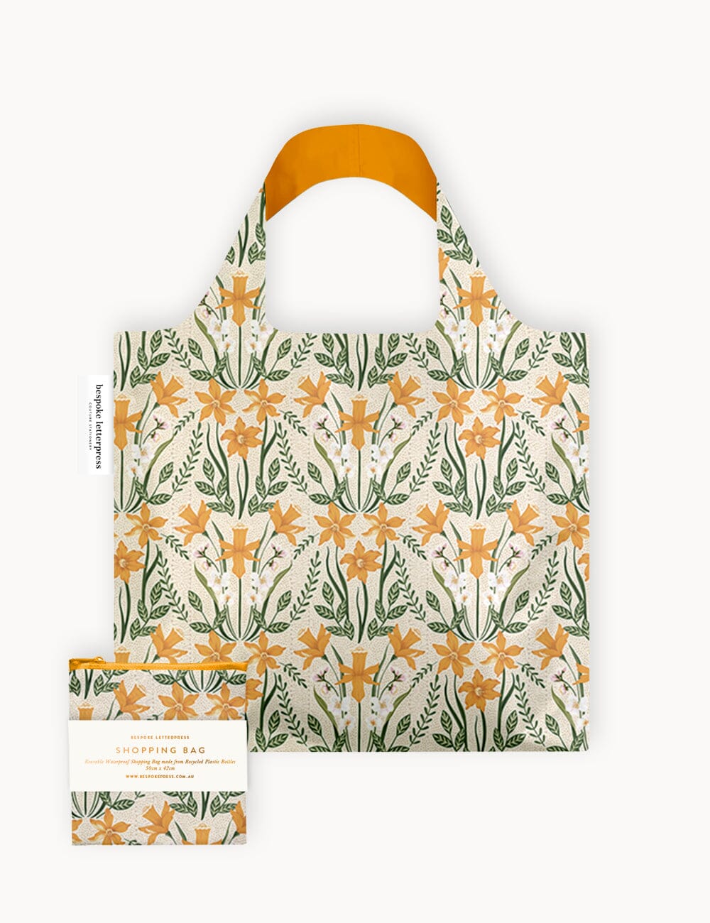 Daffodil - Reusable Large Shopping Bag Shopping Bag Bespoke Letterpress 