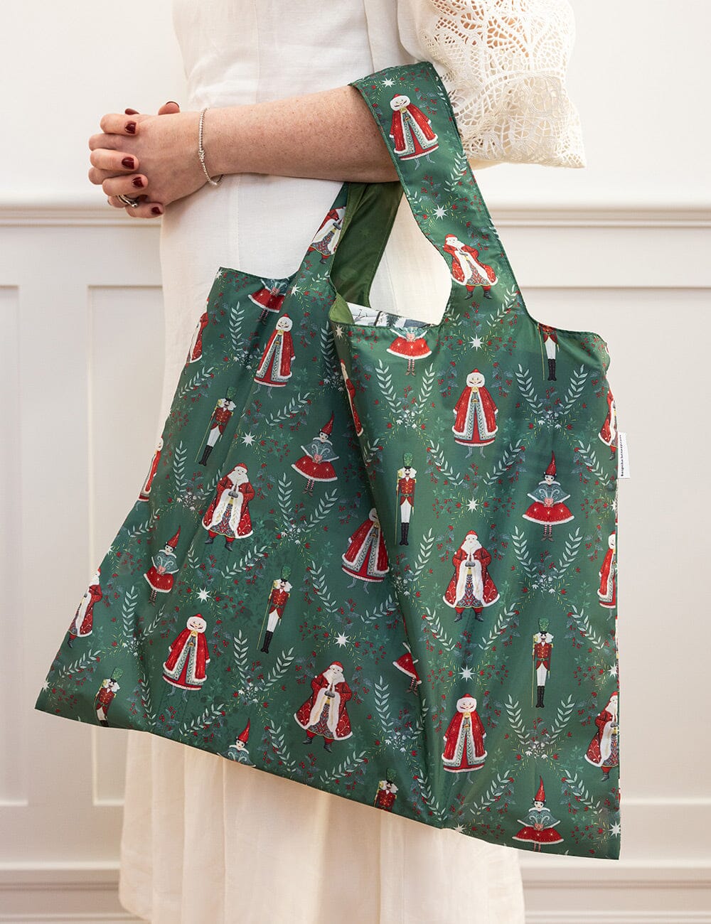 Mr & Mrs Claus - Reusable Large Shopping Bag Shopping Bag Bespoke Letterpress 