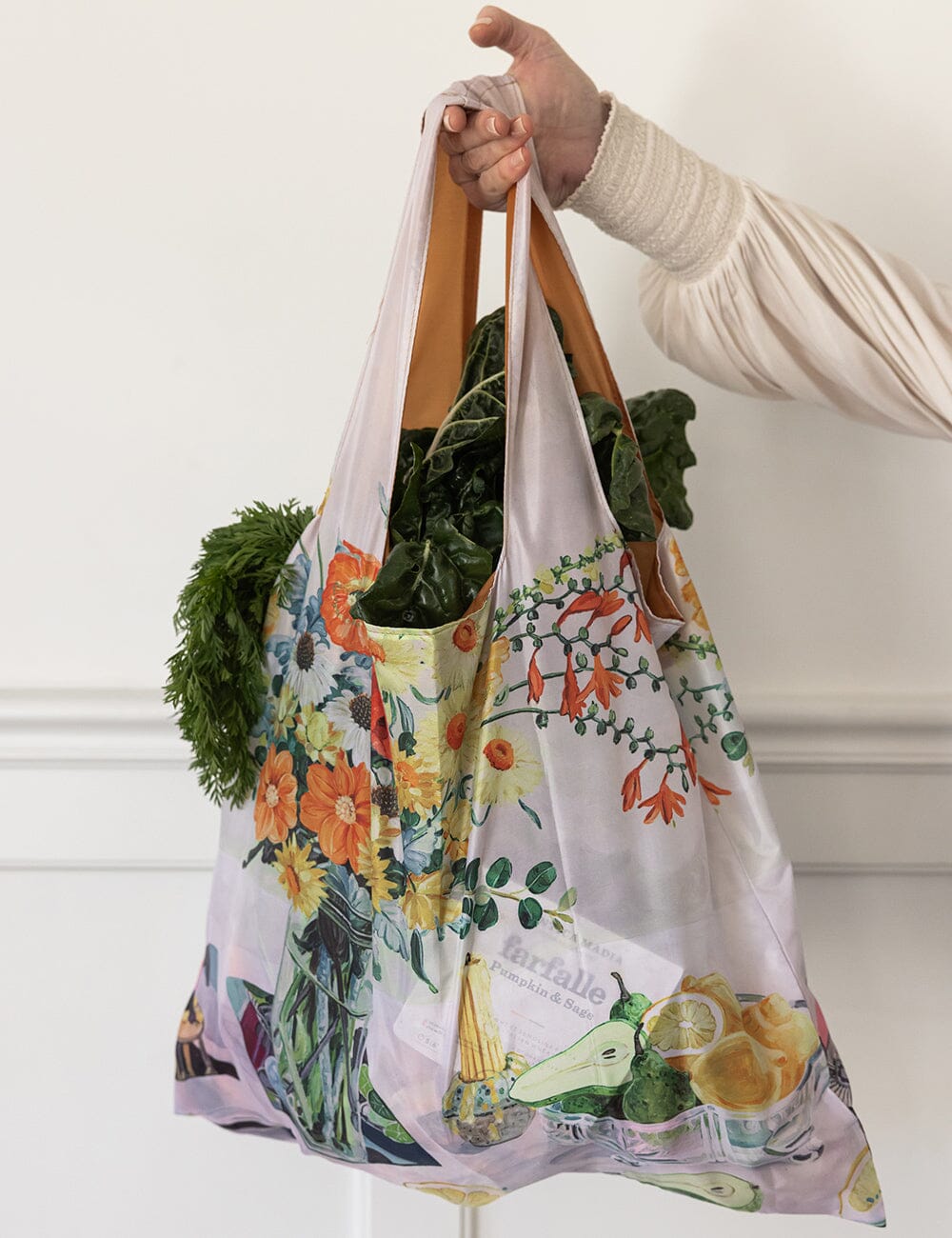Early February Bouquet - Reusable Large Shopping Bag Shopping Bag Bespoke Letterpress 