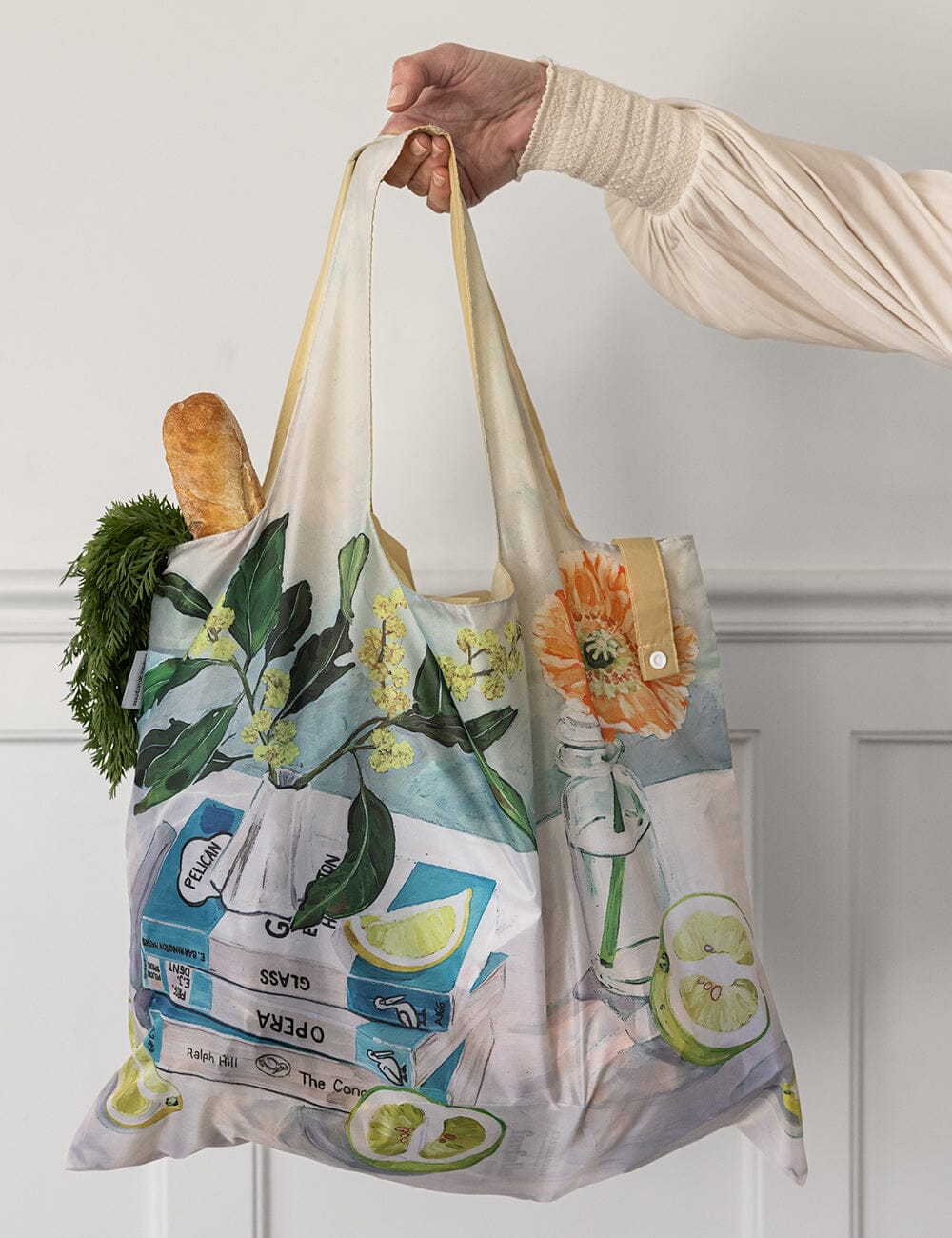 Wattle & Citrus - Reusable Large Shopping Bag Shopping Bag Bespoke Letterpress 