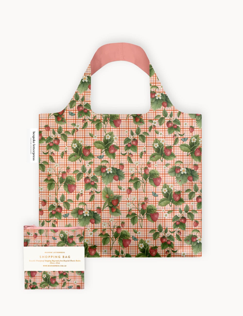 Strawberries – Reusable Shopping Bag Shopping Bag Bespoke Letterpress 