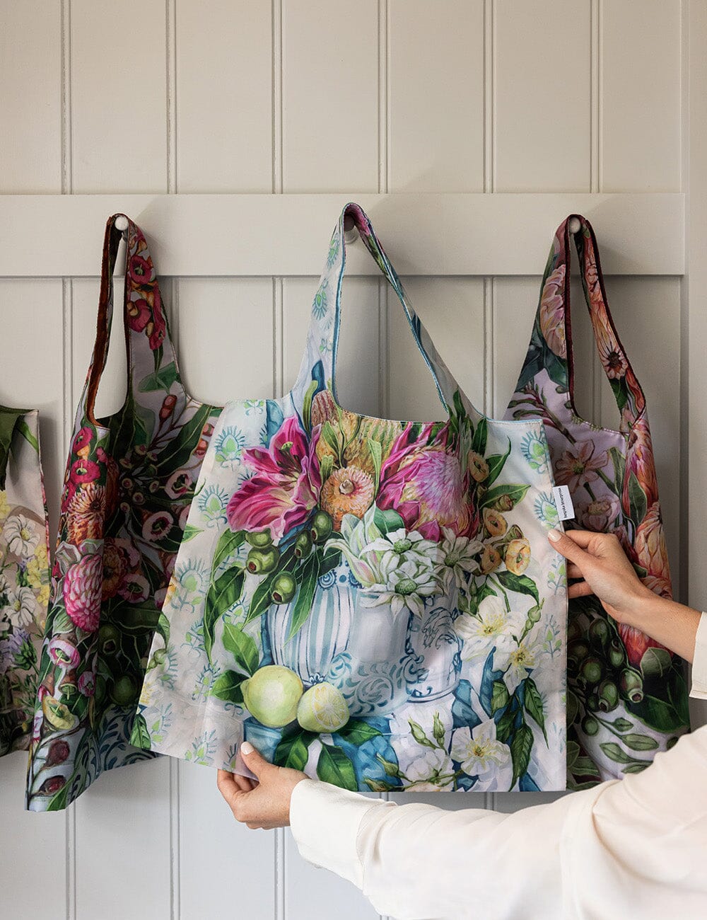 Three Vases with Lemon – Reusable Shopping Bag
