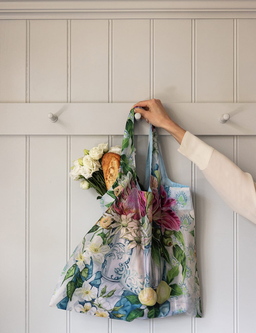 Three Vases with Lemon – Reusable Shopping Bag