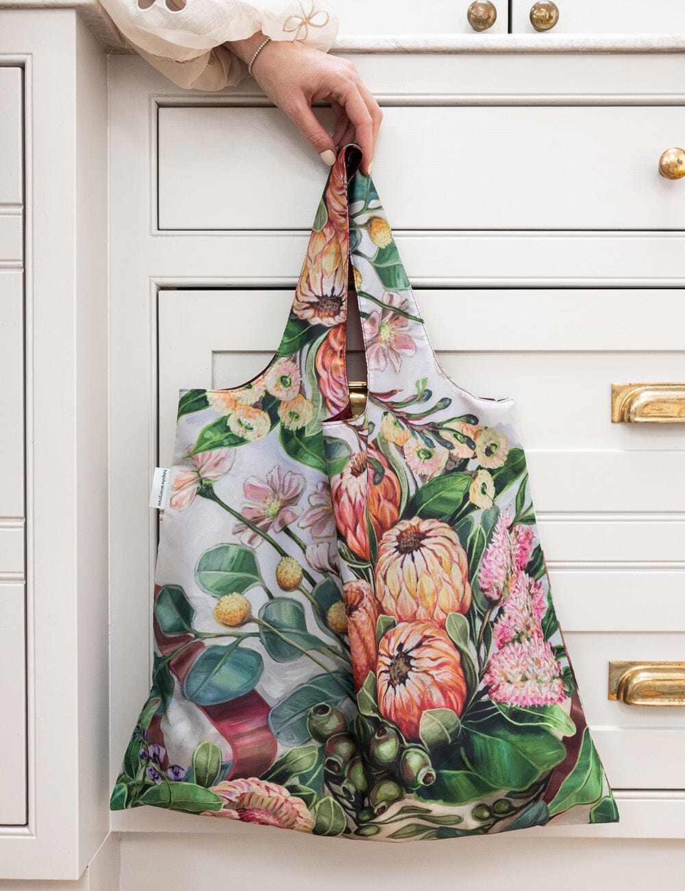 Proteas and Olives – Reusable Shopping Bag