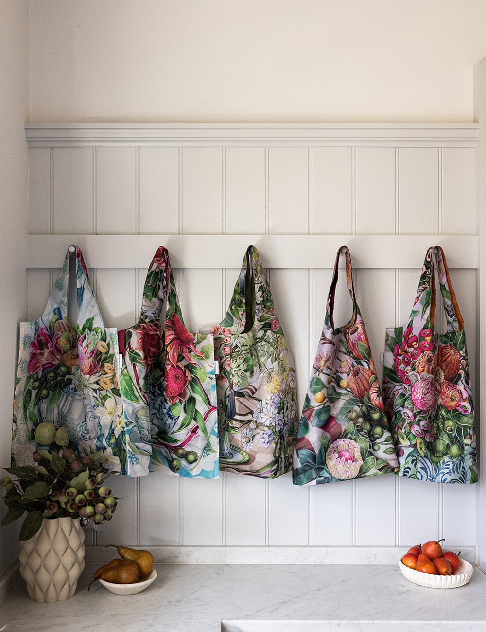 Proteas and Olives – Reusable Shopping Bag
