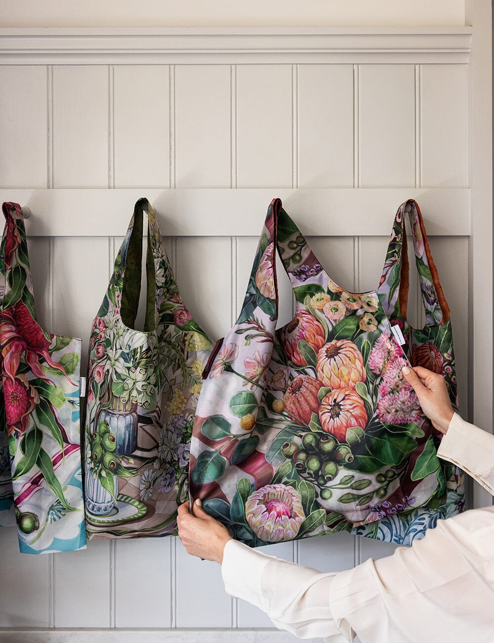 Proteas and Olives – Reusable Shopping Bag