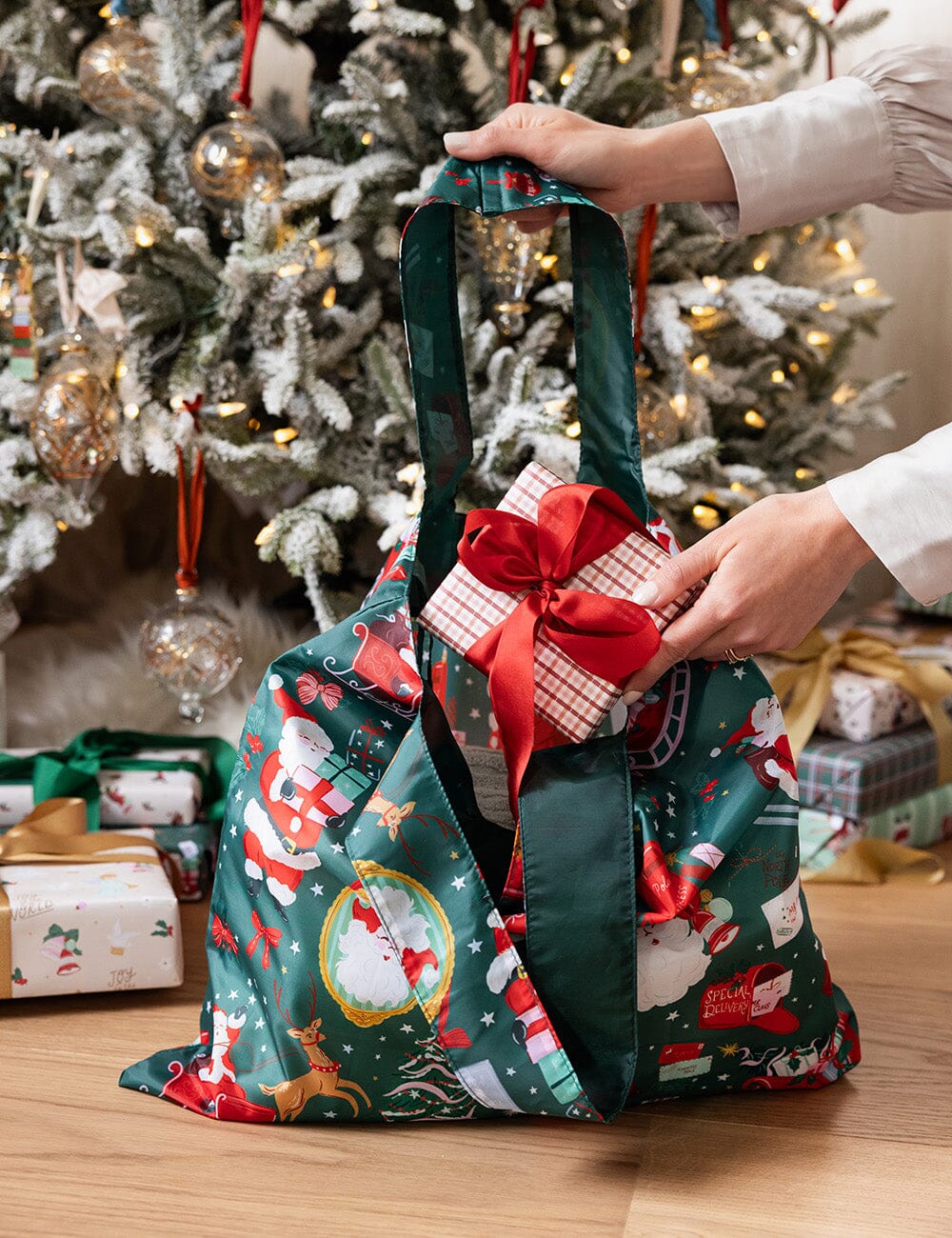 Christmas Santas – Reusable Shopping Bag