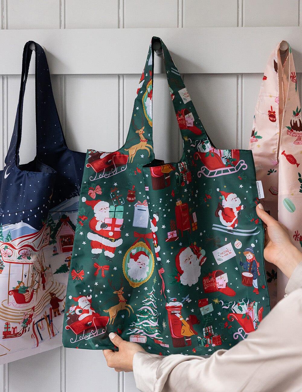 Christmas Santas – Reusable Shopping Bag