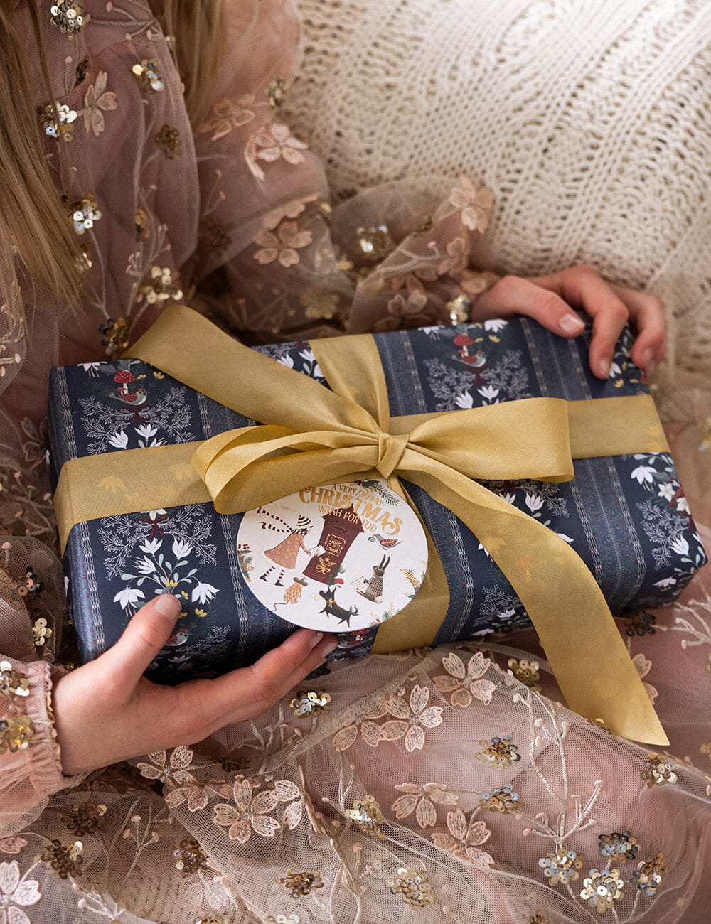 Gold Silk Ribbon - 3 metres Silk Ribbon Bespoke Letterpress 