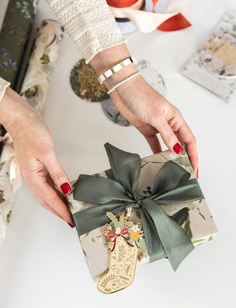 Olive Silk Ribbon - 3 metres Silk Ribbon Bespoke Letterpress 