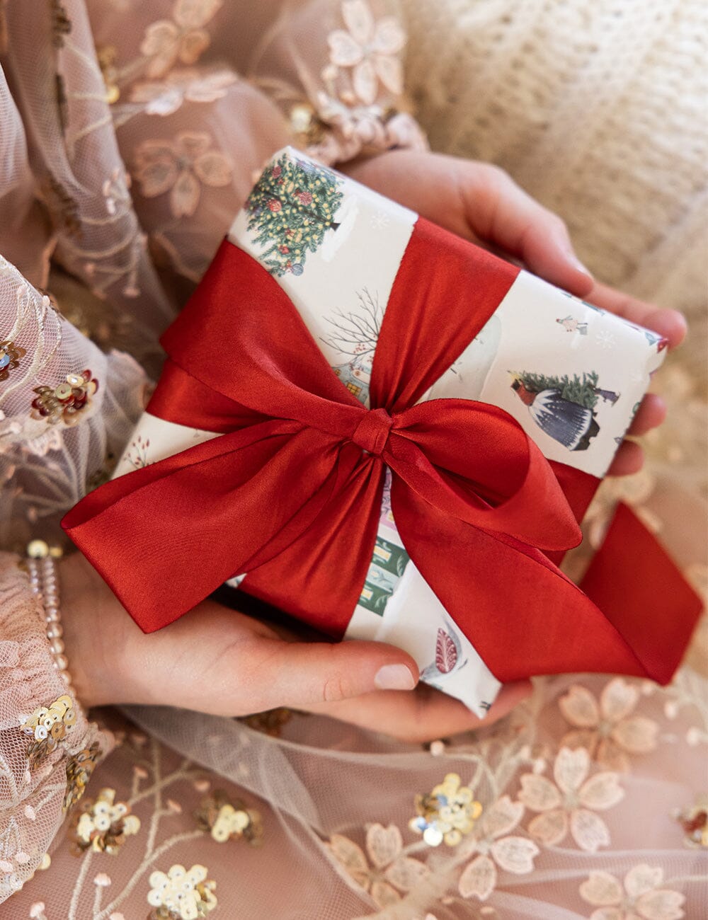 Red Silk Ribbon - 3 metres Silk Ribbon Bespoke Letterpress 