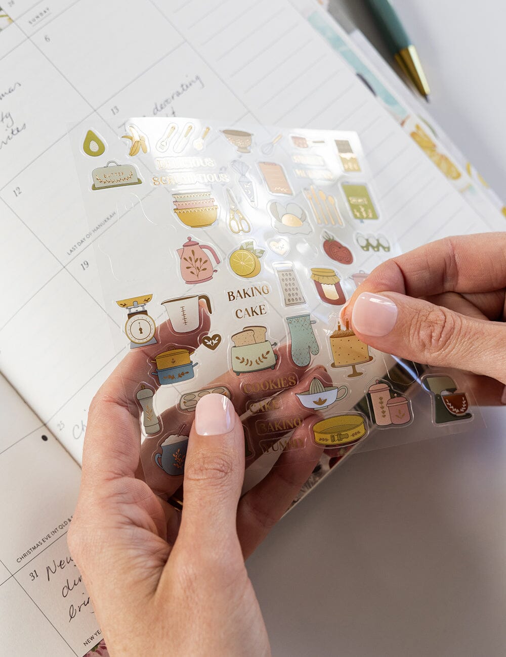 Baking Sticker Sheet Stickers Bespoke Letterpress 