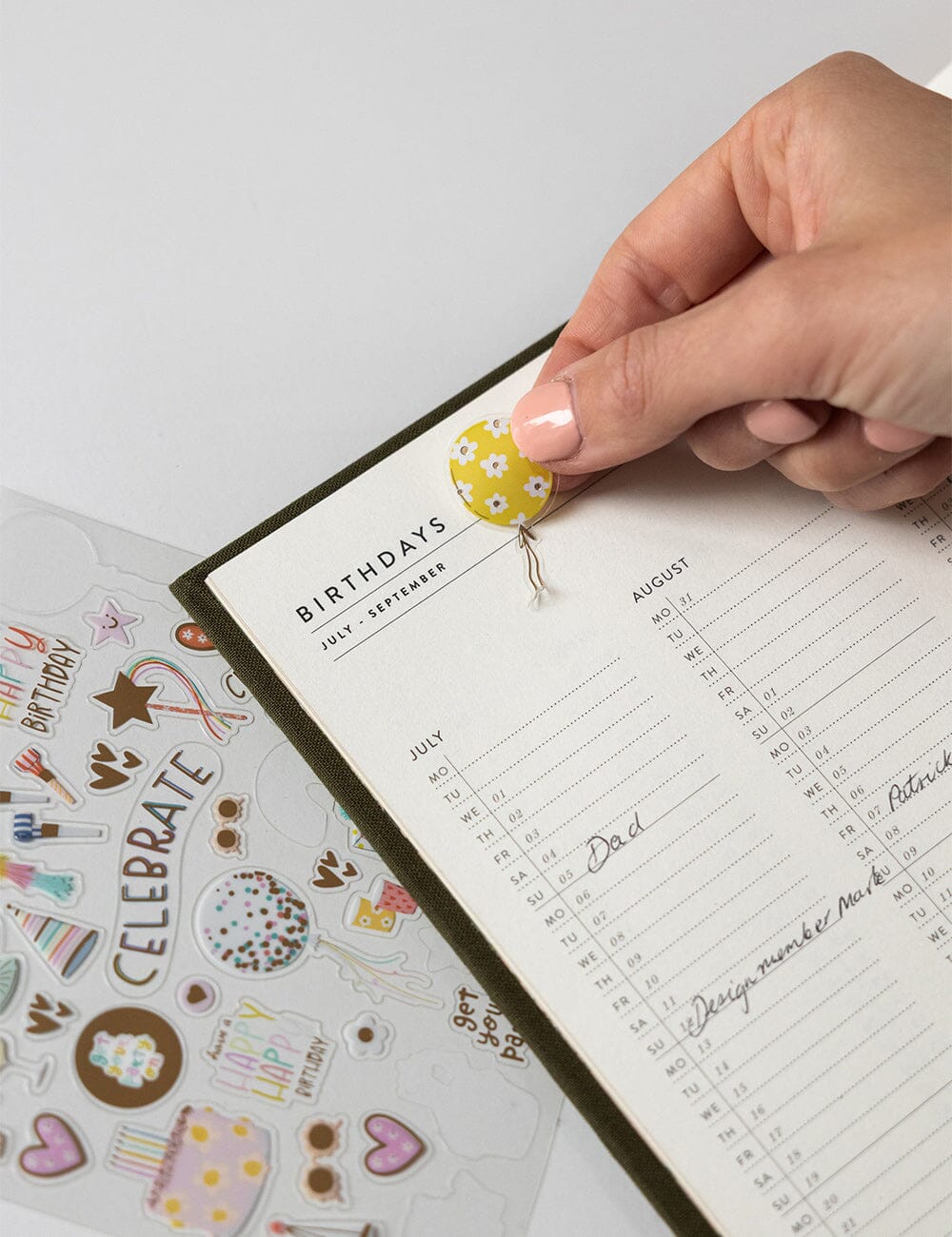 Birthday Party Sticker Sheet