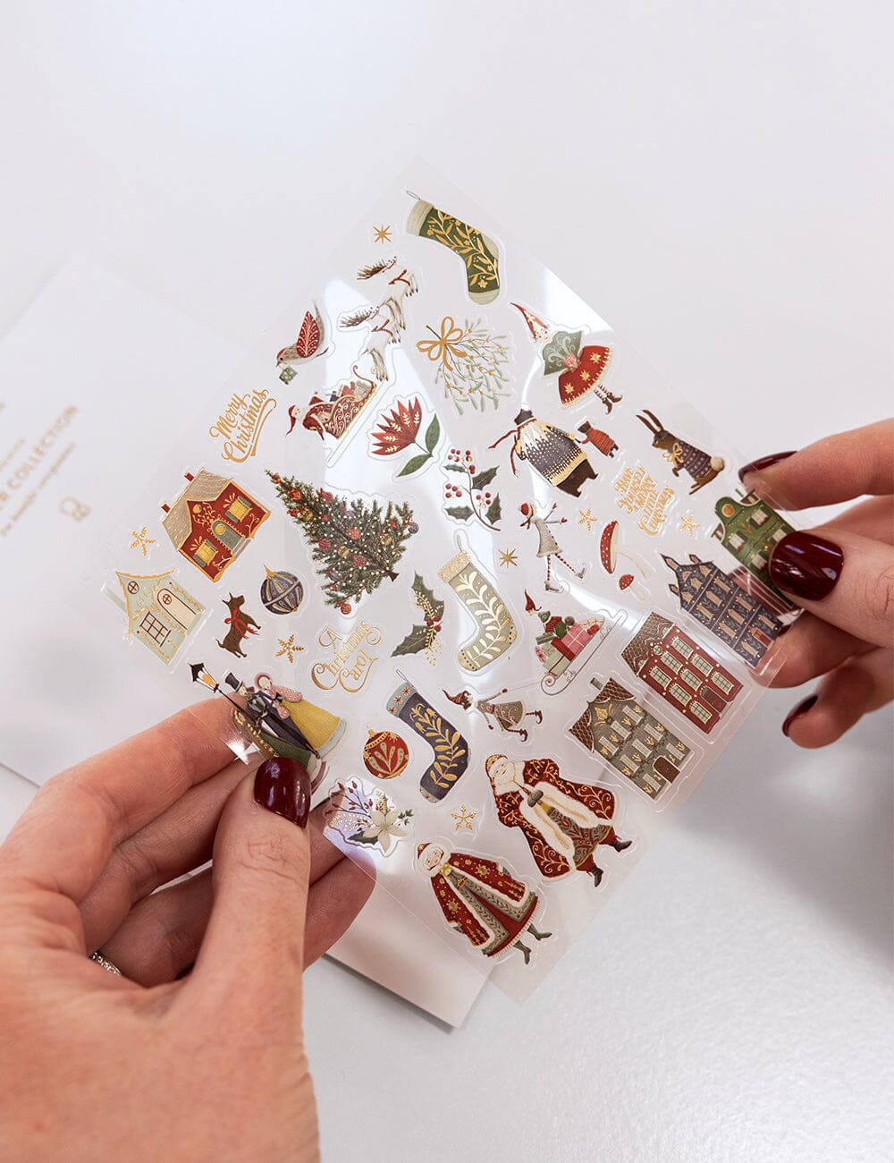 "Christmas Village" Sticker Collections Stickers Bespoke Letterpress 