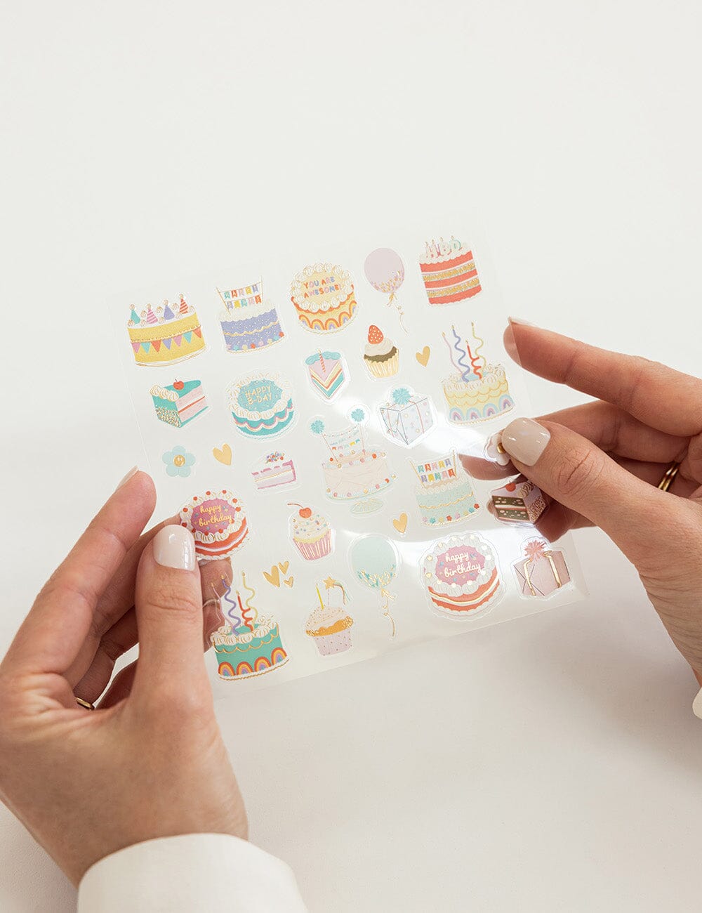 Birthday Cake Sticker Sheet
