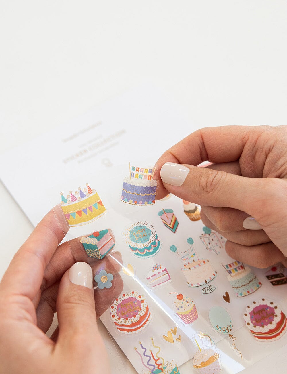 Birthday Cake Sticker Sheet